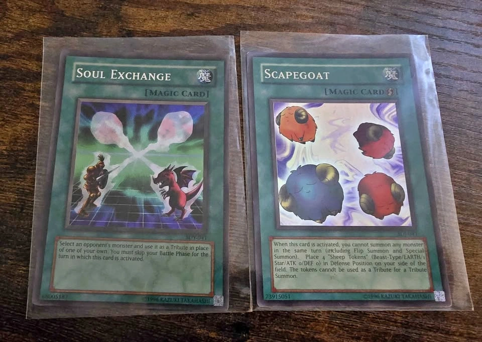 Holographic Yugioh Cards Soul Exchange Scapegoat