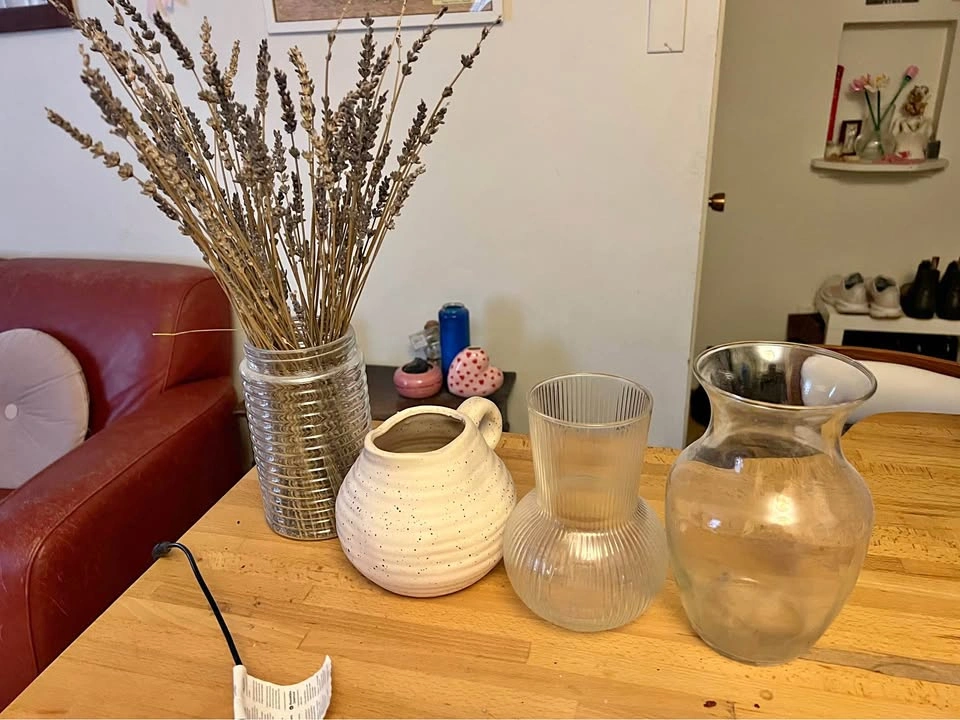 assorted vases