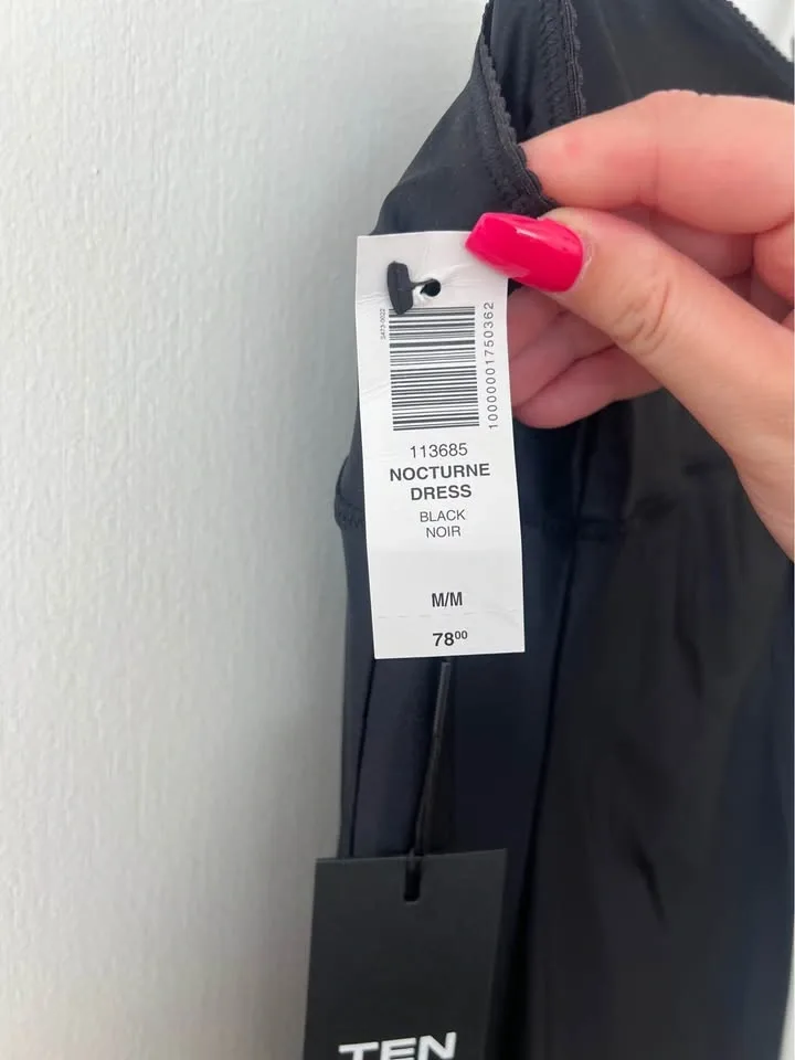 BNWT size M tight black mini dress Aritzia TEN brand - photo 2