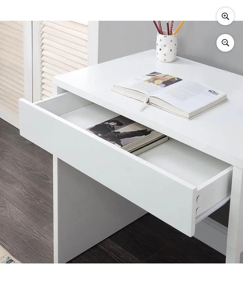 White Desk Mainstay with drawer - photo 4