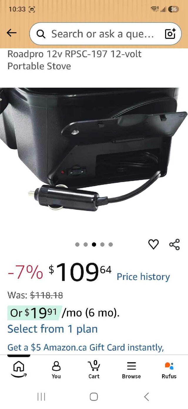 RoadPro Portable Stove/ food warmer