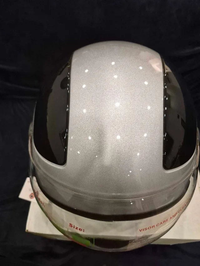 Silver and black helmet for bike e scooter DOT approved helmet - photo 3