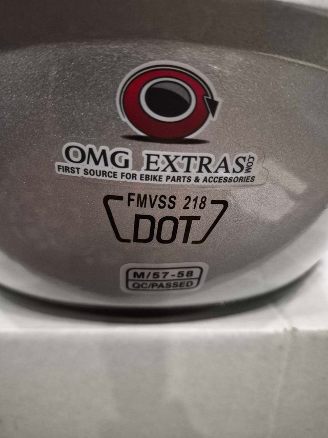 Silver and black helmet for bike e scooter DOT approved helmet - photo 4