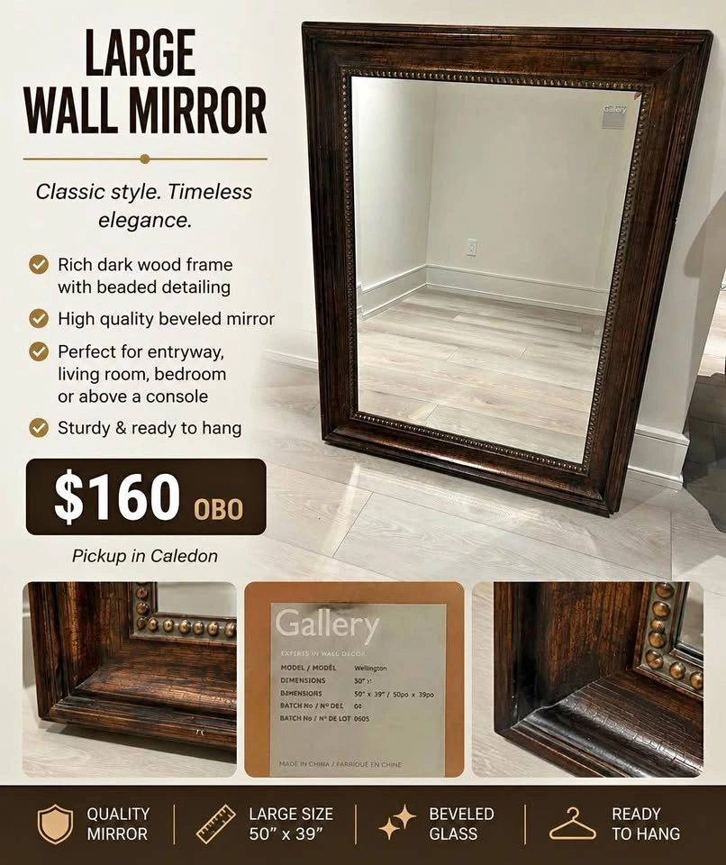 Gallery Wellington Large Wall Mirror