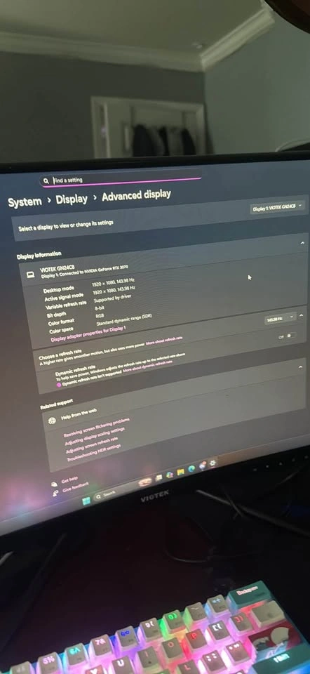 Gaming Monitors 144Hz - photo 3