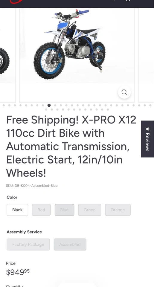 110cc Mini Dirtbike - photo 5