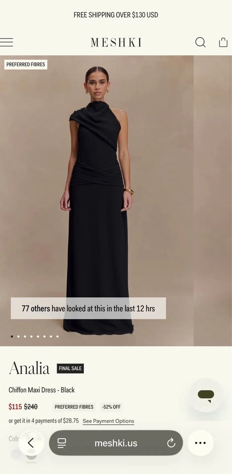 Meshki dress (Analia Black maxi S) - photo 2