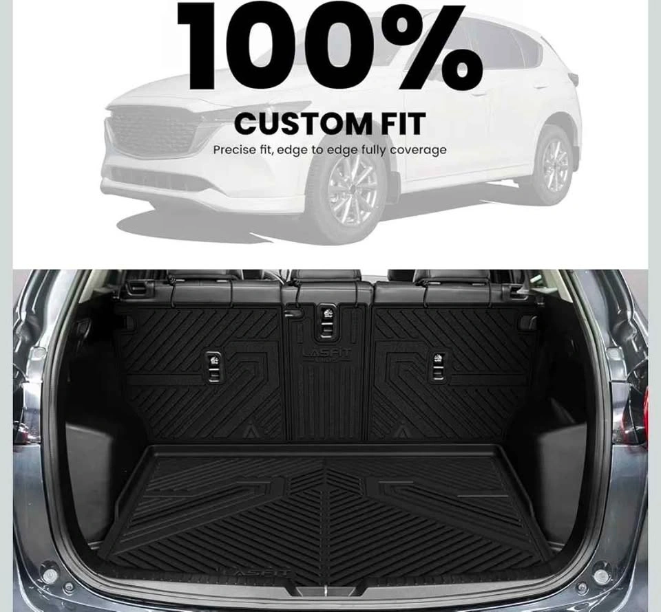 LASFIT Cargo Trunk Mat and Seat Back Mats for Mazda CX-5 - photo 4