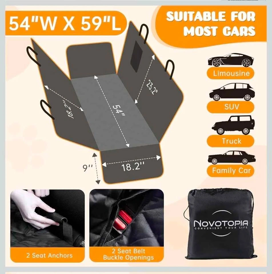 Novotopia Dog Car Seat Cover - photo 3