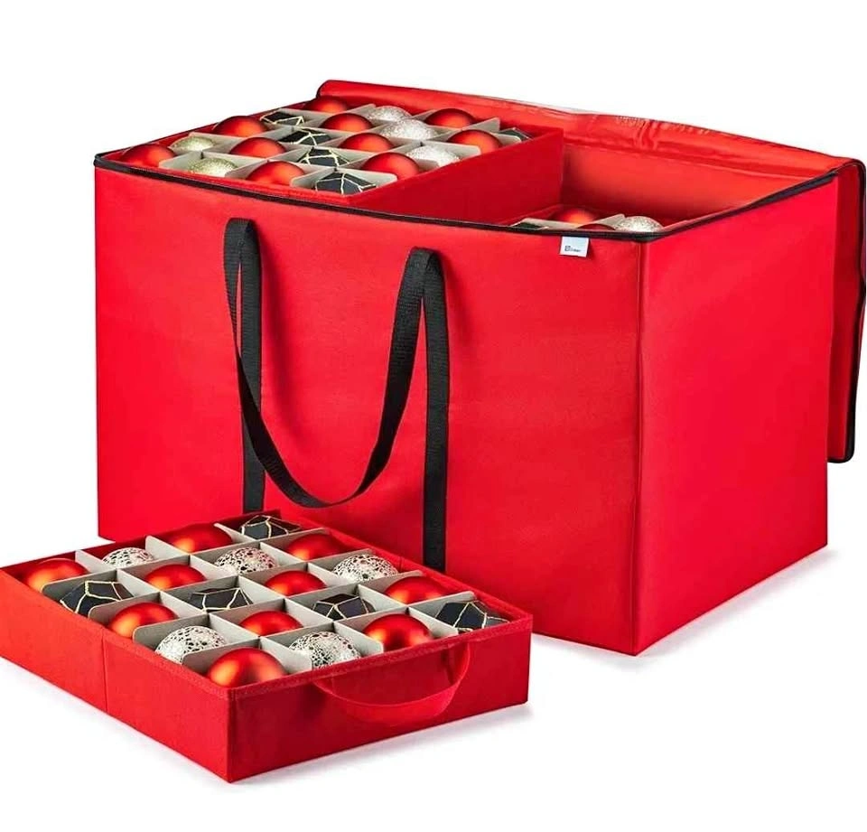 Zober Premium Large Christmas Ornament Storage Box