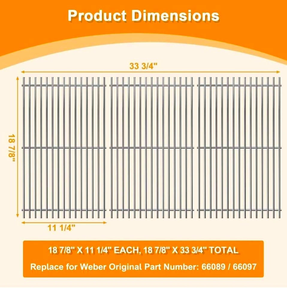 66089 Grill Grates for Weber Genesis II 400 Series - photo 4