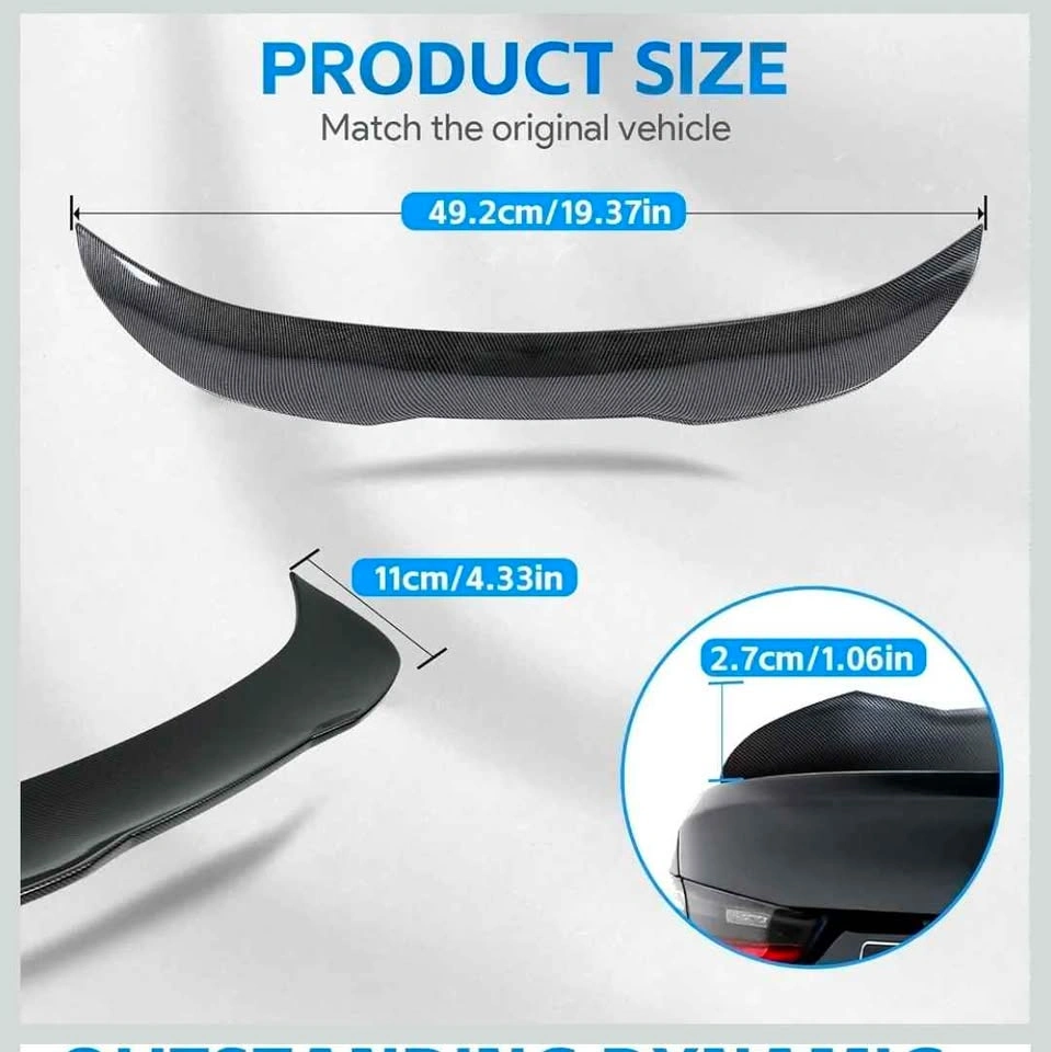 Noliven PSM-Style Rear Trunk Spoiler for BMW E90/M3 Sedan - photo 4