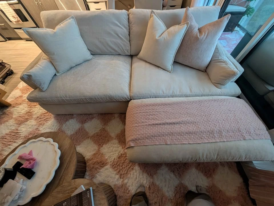 Cream modular sofa - photo 2