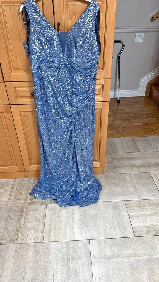 Size 42 light blue dress