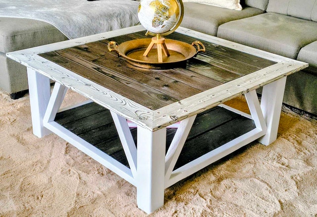 Handmade Shou Sugi Ban Charred Wood Coffee Table - photo 3