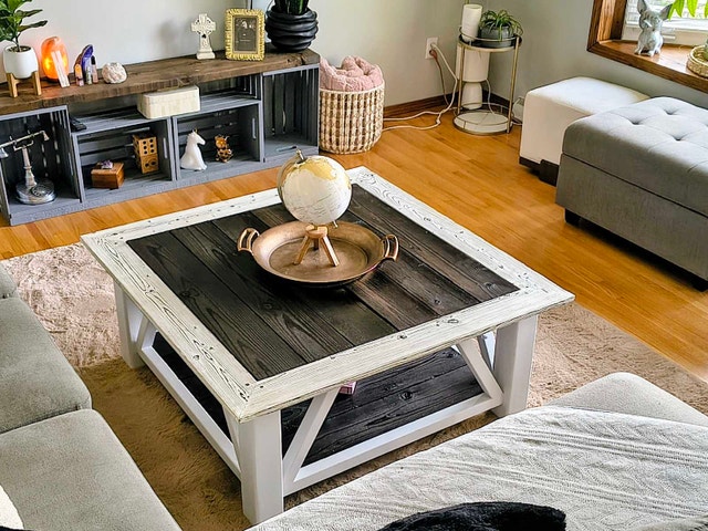 Handmade Shou Sugi Ban Charred Wood Coffee Table - photo 4