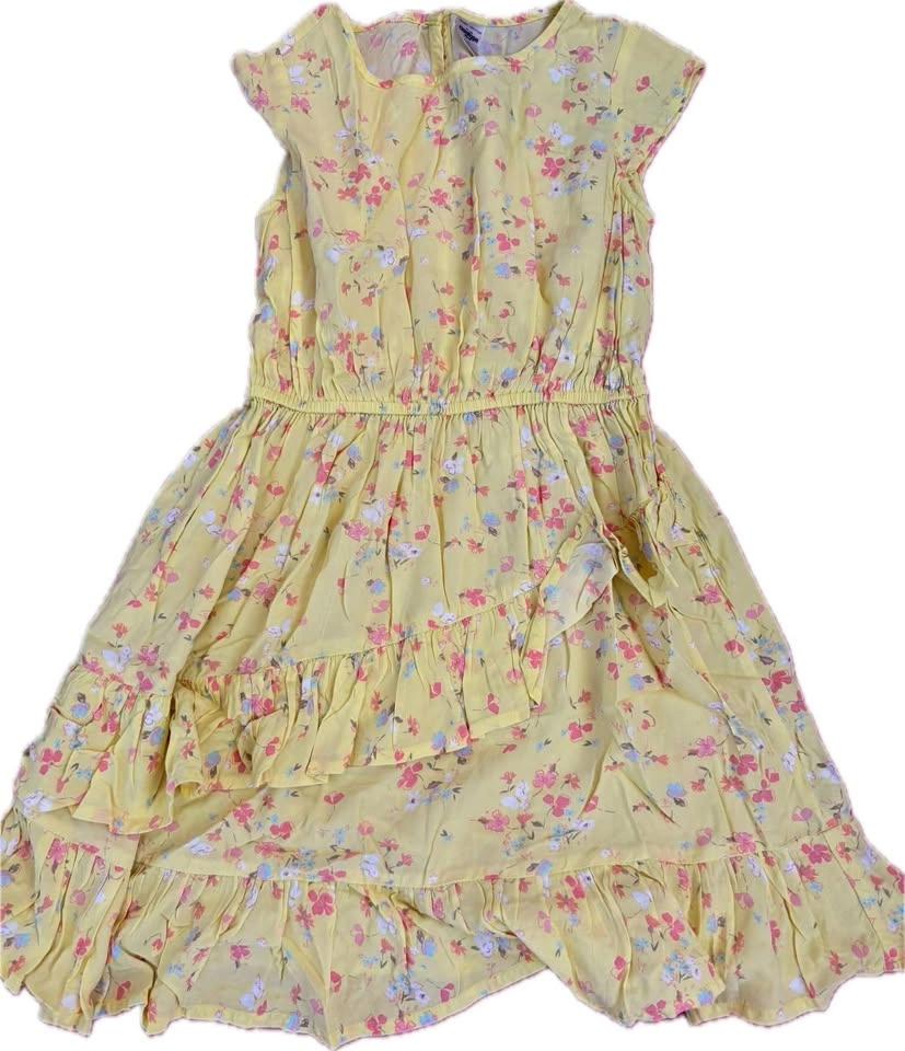 OshKosh Girls Yellow Floral Dress Size 7