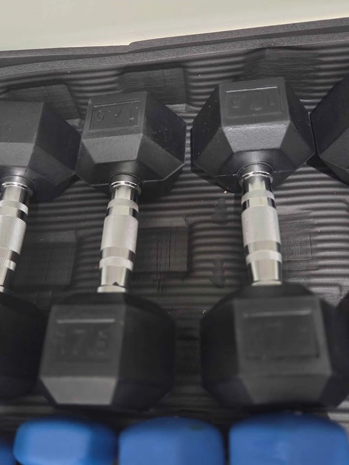 Dumbbell Set - 20kg, 17.5kg, 15kg, 10kg Hex + 7.5lb, 5lb, 2lb, 1 - photo 3