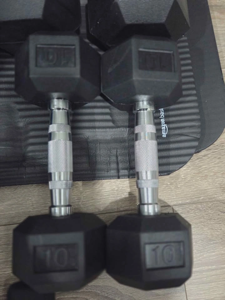Dumbbell Set - 20kg, 17.5kg, 15kg, 10kg Hex + 7.5lb, 5lb, 2lb, 1 - photo 5