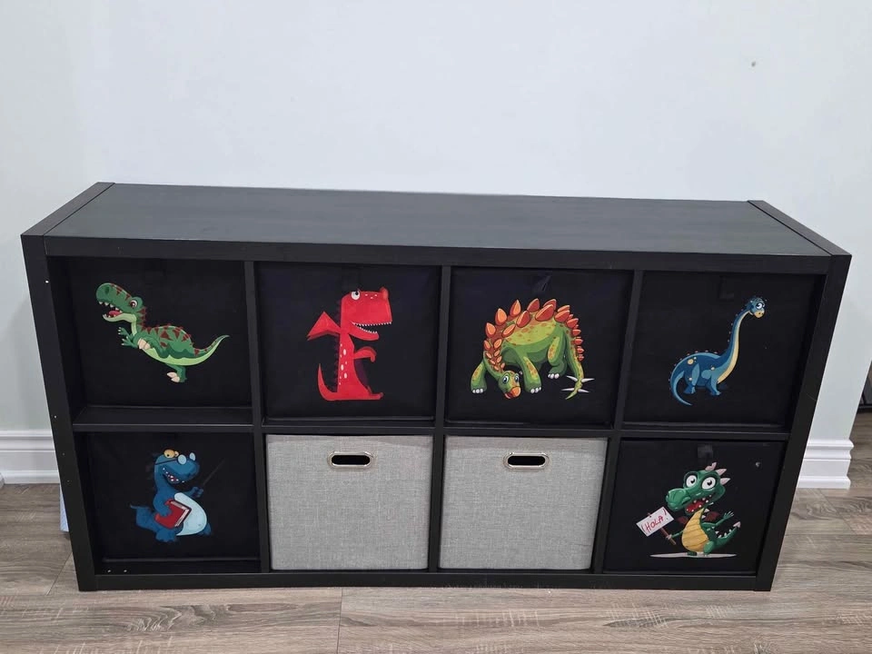 IKEA KALLAX 2x4 Storage Unit w/ 6 Toy Bins - photo 2