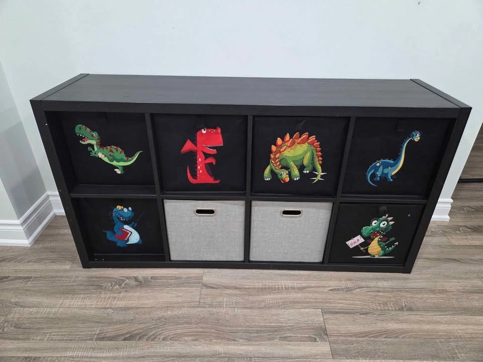 IKEA KALLAX 2x4 Storage Unit w/ 6 Toy Bins - photo 3