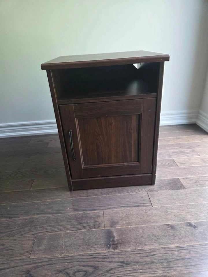 IKEA BRUSALI Nightstand Side Table w/ Shelf + Cabinet - photo 2