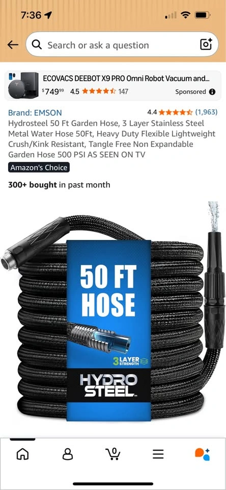 Hydrosteel 50 Ft Garden Hose - photo 2
