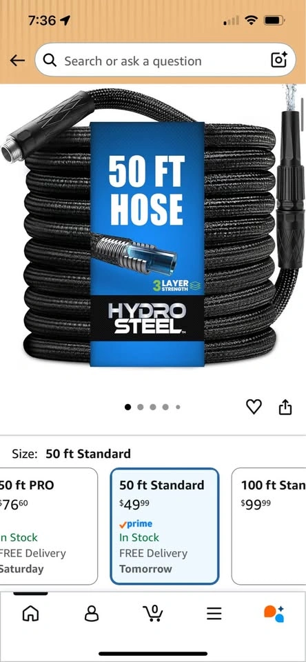 Hydrosteel 50 Ft Garden Hose - photo 3