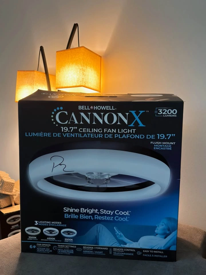 Bell + Howell CannonX 19.7" Ceiling Fan Light - photo 4