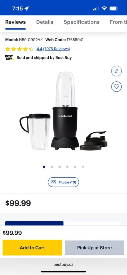 Nutribullet Pro 900W Blender - photo 2