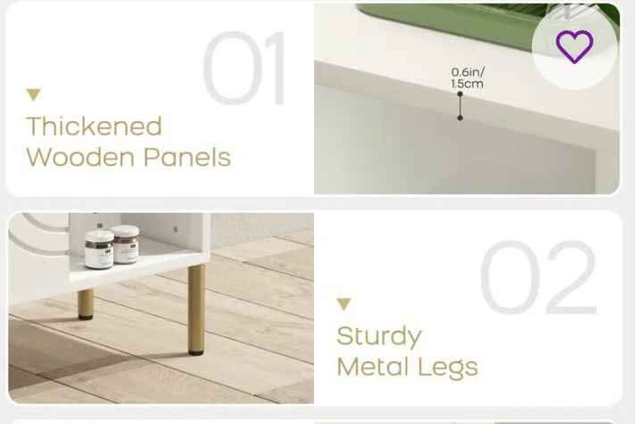 Cabinet buffet with shelves cream colouring fr Wayfair - photo 2