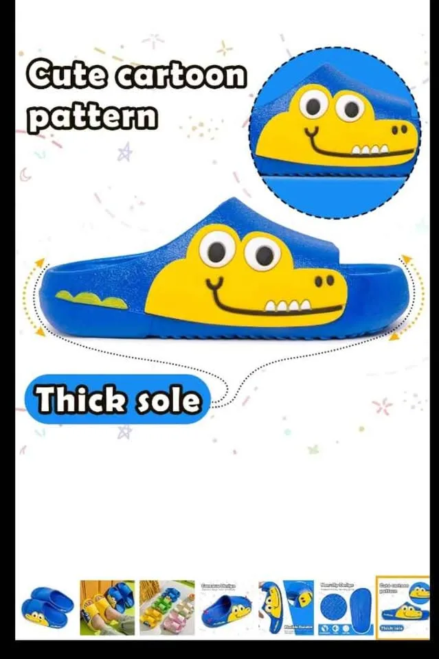 Kids Shoes Size 8.5-9.5 Toddler Slide Sandals image indicator(5)