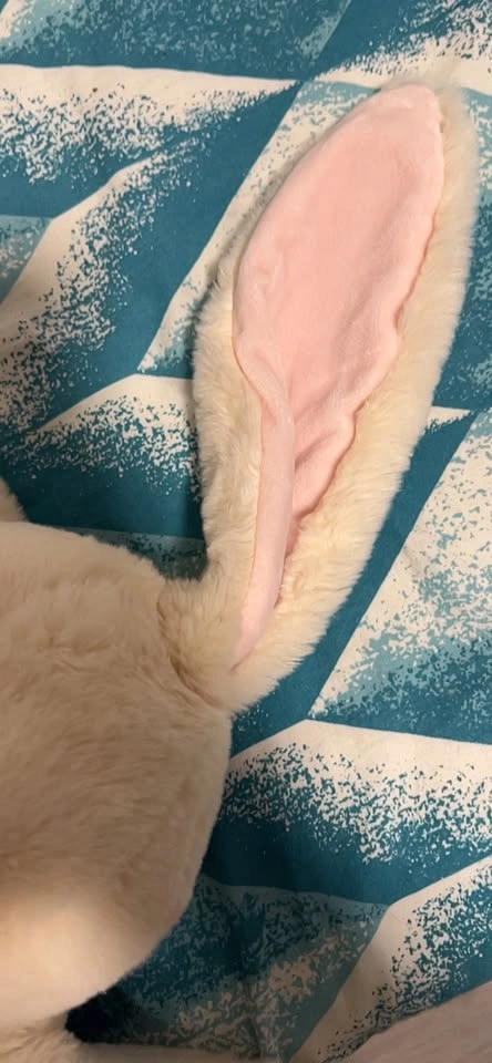 Cream Plush Bunny Toy - photo 3