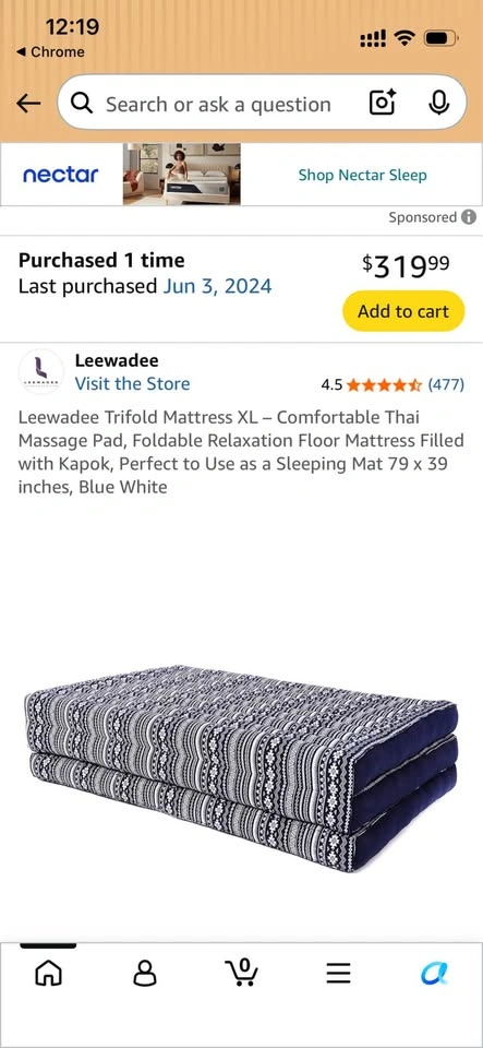 Leewadee Trifold Mattress XL - photo 2