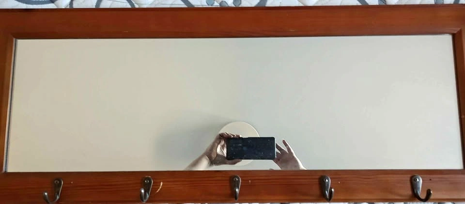 Coat hook mirror