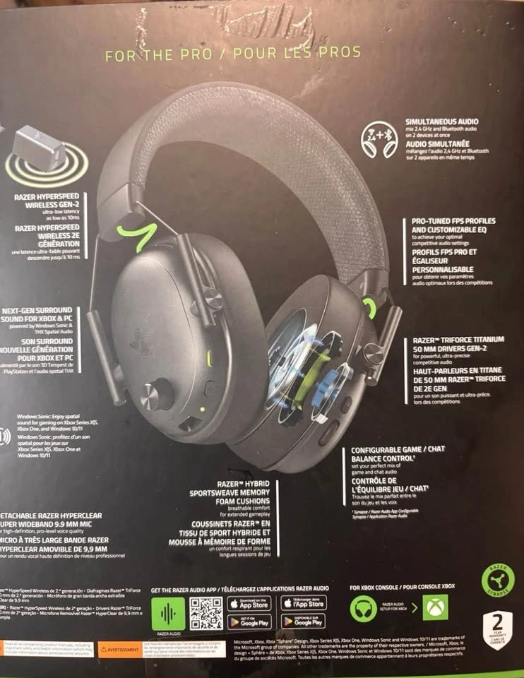 Razer BlackShark V3 HyperSpeed Gaming Headset Wireless - photo 3