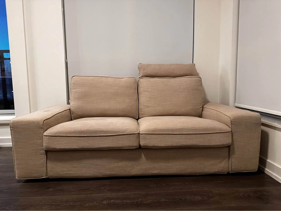 IKEA KIVIK Loveseat in Tresund light beige + Finnala headrest - photo 4