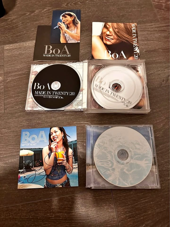 BoA Made in Twenty(20) and Key of Heart (autograph) CD Bundle