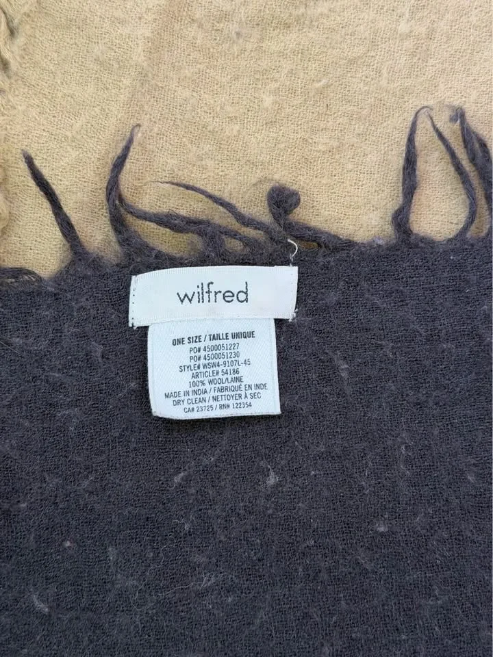 Aritzia Wilfred Gloomy Days Wool Blanket Scarf - photo 3