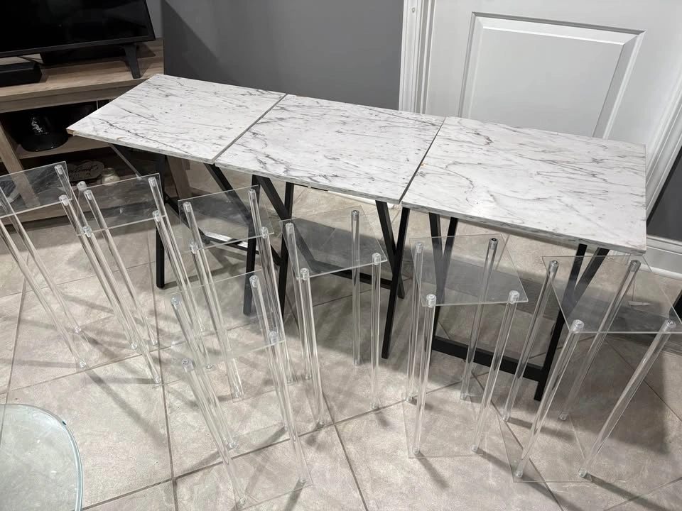 7 pc Acrylic Floor Vase Stand with Square Base - 31.5 inches - photo 4