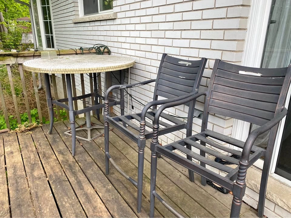 Patio table and chairs