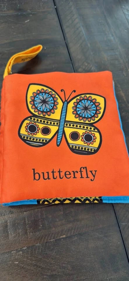 Soft Krinkle book of animals for newborns