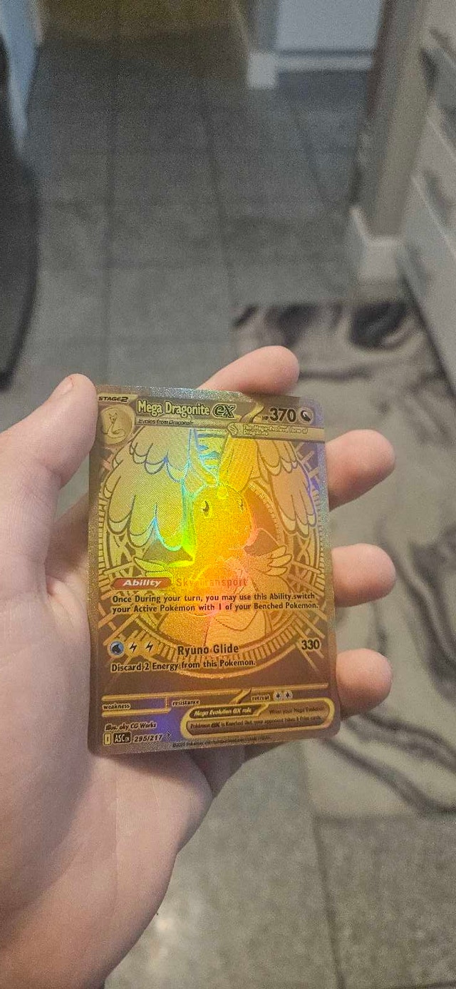 Pokémon Mega Dragonite GX Gold Card