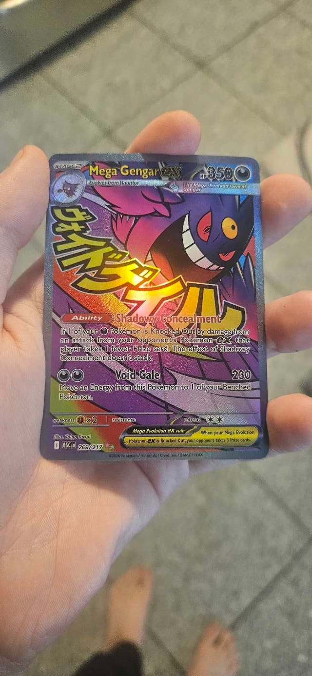 Pokemon Mega Gengar EX Card