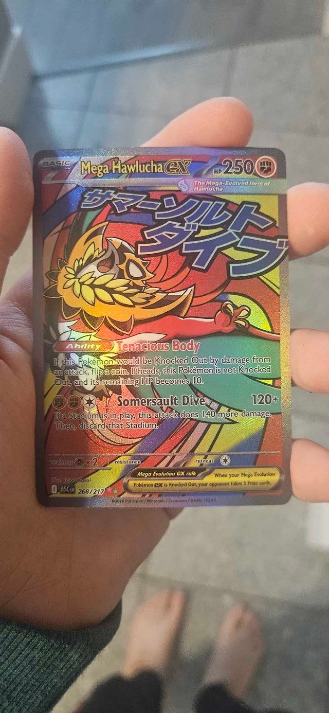 Mega Hawlucha EX Pokemon Card