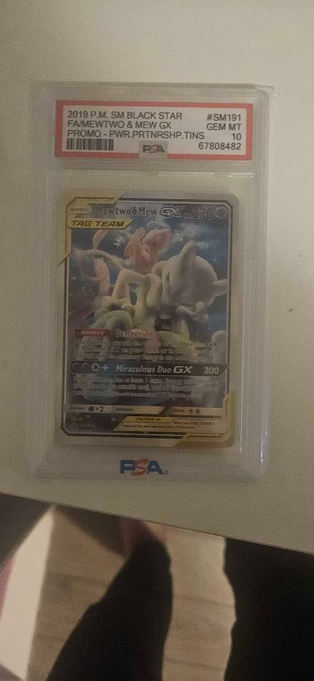 Pokemon Mewtwo & Mew GX SM191 PSA 10