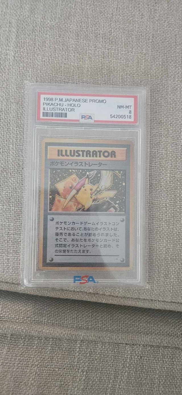 PSA8 Pikachu Illustrator Pokémon Card - Novelty / Proxy