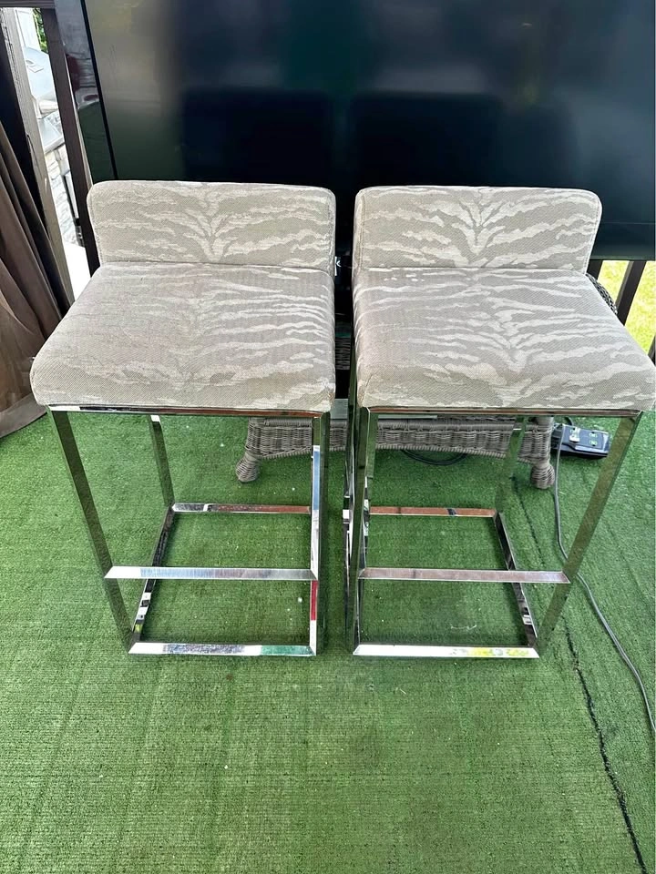 Modern Zebra Print Bar Stools