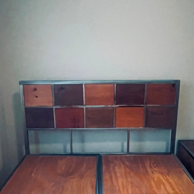 Full size All wood Bed with 12 drawers, and 1 NT