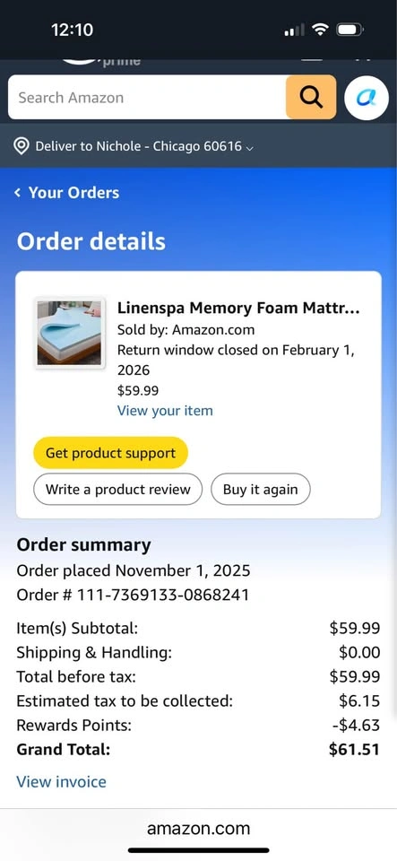 Twin XL Bed Frame - Mattress - Memory Foam Pad - photo 4